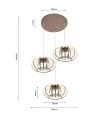 5033-313 Lampa wisząca trójka SALO Aviano Lighting