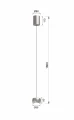 QUIBERON - Lampa pojedyncza nikiel matowy Aviano Lighting