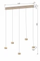 7039-513 Lampa wisząca piątka QUIBERON Aviano Lighting