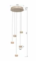 5039-513 Lampa wisząca piątka QUIBERON Aviano Lighting