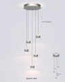 5039-503 Lampa wisząca piątka okrągła QUIBERON Aviano Lighting