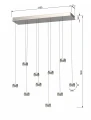 7039-1003 Lampa wisząca dziesiątka QUIBERON Aviano Lighting