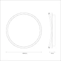 Lampa sufitowa CALI round 30W LED ML1846 Milagro
