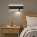 Kinkiet Resort Czarny prawy 10W + 3W LED 4000K ML1568 Milagro