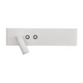 Kinkiet Resort lewy 10W + 3W LED 4000K Biały ML1571 Milagro
