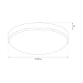 Plafon MAYA CHROME 15W LED IP44 Ø330 mm ML1658 Milagro