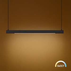 Lampa wisząca Linea Czarny 36W LED 3000K-4000K-5700K ML1784 Milagro