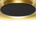 Lampa sufitowa Piattino Czarny Złoty 30W LED 3000K-4000k-6000K ML1812 Milagro