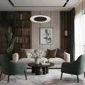 Lampa wisząca Piattino Czarny 30W LED 3000K-4000k-6000K ML1814 Milagro