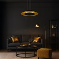 Lampa wisząca Piattino Czarny Złoty 30W LED 3000K-4000k-6000K ML1815 Milagro