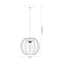 Lampa wisząca Dana Czarny 1xE27 ML1806 Milagro