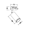 Oprawa Pipe Ring Track Czarny 1xGU10 ML2065 Milagro