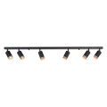 Oprawa Pipe Ring Spot Czarny 6xGU10 ML2075 Milagro