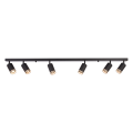 Oprawa Pipe Ring Spot Czarny 6xGU10 ML2075 Milagro