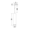 Oprawa Pipe Ring Track Zwis Czarny 1xGU10 ML2077 Milagro