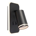 Oprawa Pipe Ring Kinkiet Czarny 1xGU10 + LED 6W ML2081 Milagro