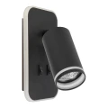 Oprawa Pipe Ring Kinkiet Czarny 1xGU10 + LED 6W ML2081 Milagro