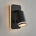 Oprawa Pipe Ring Kinkiet Czarny 1xGU10 + LED 6W ML2081 Milagro