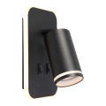 Oprawa Pipe Ring Kinkiet Czarny 1xGU10 + LED 6W ML2081 Milagro