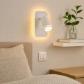 Oprawa Pipe Ring Kinkiet Biały 1xGU10 + LED 6W ML2082 Milagro