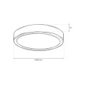 Plafon LAGO 36W LED Ø480 ML1841 Milagro