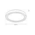 Plafon VIGO 24W LED Ø380 ML1839 Milagro