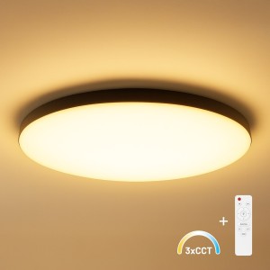 Plafon Siena Czarny 80W LED Ø750 mm + pilot ML1834 Milagro