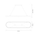 Lampa wisząca PRECIOSA 45W LED ML1868 Milagro