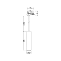 Oprawa Pipe Track Zwis Biały 1xGU10 3-obwodowy ML2132 Milagro