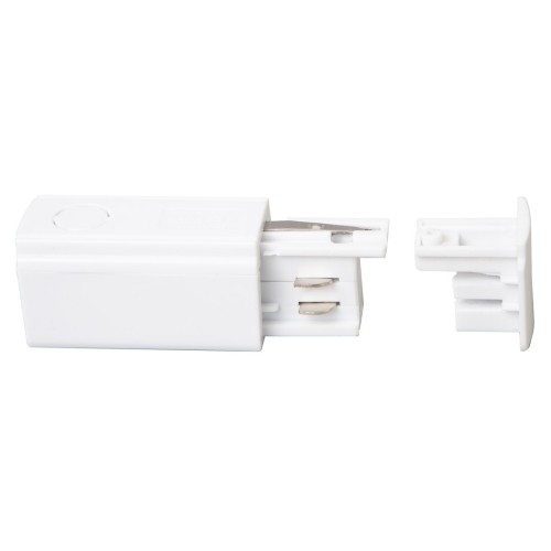 Zasilanie + Zaślepka Do Szynoprzewodu Biały 3-Obwodowy ML2140 Milagro