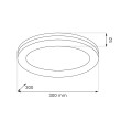 Plafon Marlon 36W 4000K Biały IP54 EKP2304 Eko-Light