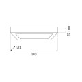 Plafon Evora Czarny Square 12W 3CCT ML1795 Milagro