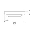 Plafon Evora Biały Square 24W 3CCT ML1794 Milagro