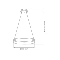 Lampa wisząca GALA SILVER 25W LED ML2242 Milagro