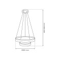 Lampa wisząca GALA SILVER 54W LED ML2243 Milagro