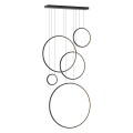Lampa wisząca Saturno Black 100W LED mezzanine ML2324 Milagro