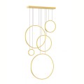 Lampa wisząca Saturno Gold 100W LED mezzanine ML2325 Milagro