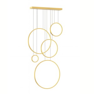 Lampa wisząca Saturno Gold 100W LED mezzanine ML2325 Milagro