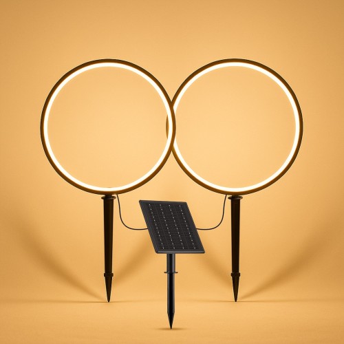Lampa Solarna Rings 2x1,5W 2x25lm 3000K EKO2360 Eko-Light