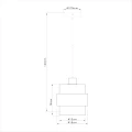 Lampa wisząca VALENTINO 1xE27 ML2238 Milagro