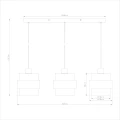 Lampa wisząca VALENTINO 3xE27 ML2239 Milagro