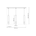 Lampa wisząca JOKER CASHMERE/GOLD 3xGU10 MLP2332 Milagro