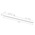 Magnetic track 5mm 10W 4000K ML2151 Milagro
