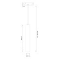 Magnetic track pendant tube 5mm 5W 4000K ML2157 Milagro
