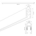 Szyna natynk magnetic track 5mm 200cm ML2160 Milagro