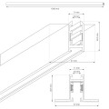 Szyna podtynk magnetic track 5mm 150cm ML2162 Milagro