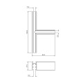 Narożnik natynk T magnetic track 5mm ML2166 Milagro