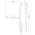 Łącznik T magnetic track 5mm ML2171 Milagro