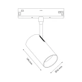Magnetic track 10mm 12W 3000-6000K ML2178 Milagro