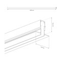 Szyna podtynk 200cm magnetic track 10mm ML2182 Milagro